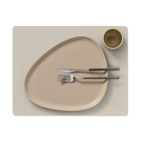 Tovaglietta in eco pelle 35x45 cm Square L Corduroy – LIND DNA-image-1