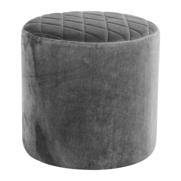 Pouf in velluto grigio Ejby - Bonami Essentials