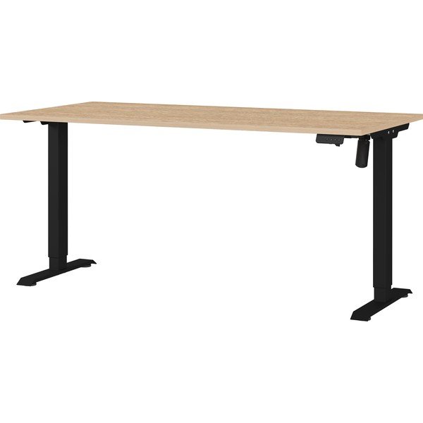 Scrivania regolabile con piano effetto rovere con altezza regolabile elettricamente 80x160 cm Boras – Germania