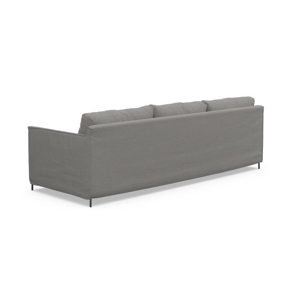 Divano grigio 248 cm Petito - Furninova-image-4