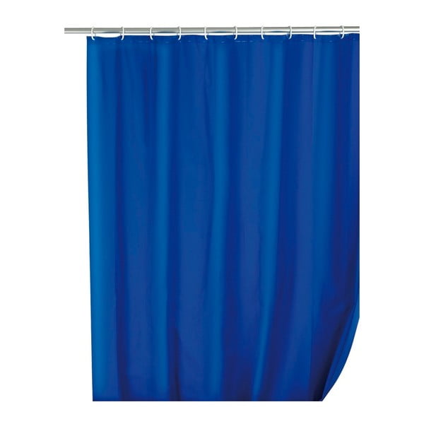 Tenda da doccia blu Simplera, 180 x 200 cm - Wenko