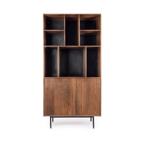 Armadietto di colore naturale in mango massiccio 85x170x40 cm Tadita – Bizzotto-image-1