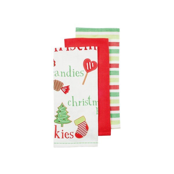 Sada 3 kuchyňských utěrek Sweet Christmas