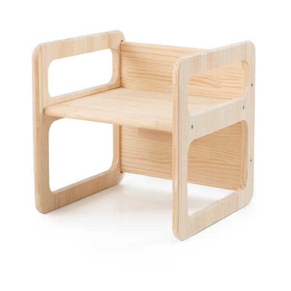 Sedie per bambini in legno in set di 3 pezzi Natural - Little Nice Things-image-2