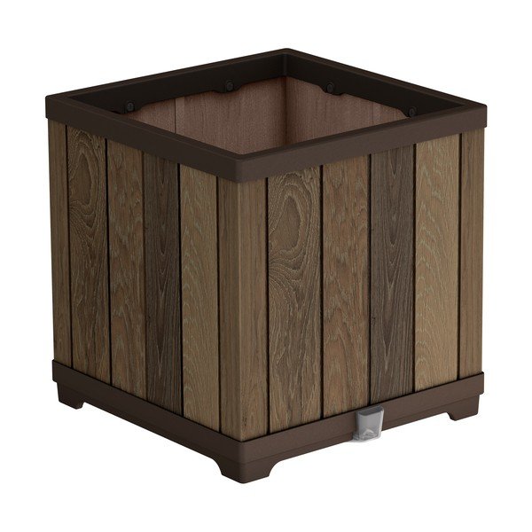 Vaso per fiori in plastica con sistema di auto-irrigazione Deco Square – Keter