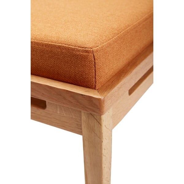 Panca arancione e crema Amber - Hübsch-image-3