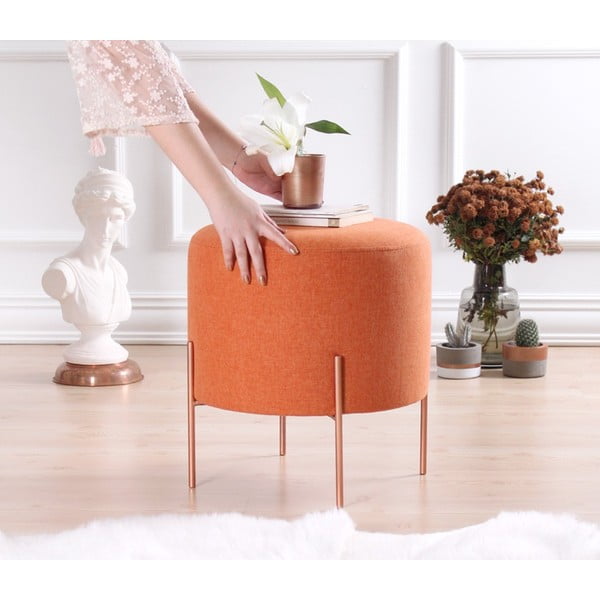 Sgabello arancione Copper - Artie-image-2