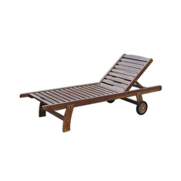 Sedia a sdraio da giardino in legno Aneta - Rojaplast-image-2