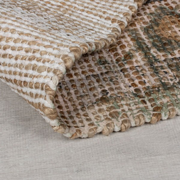 Tappeto color kaki in misto iuta tessuto a mano 120x170 cm Selena Jute Traditional – Flair Rugs-image-2