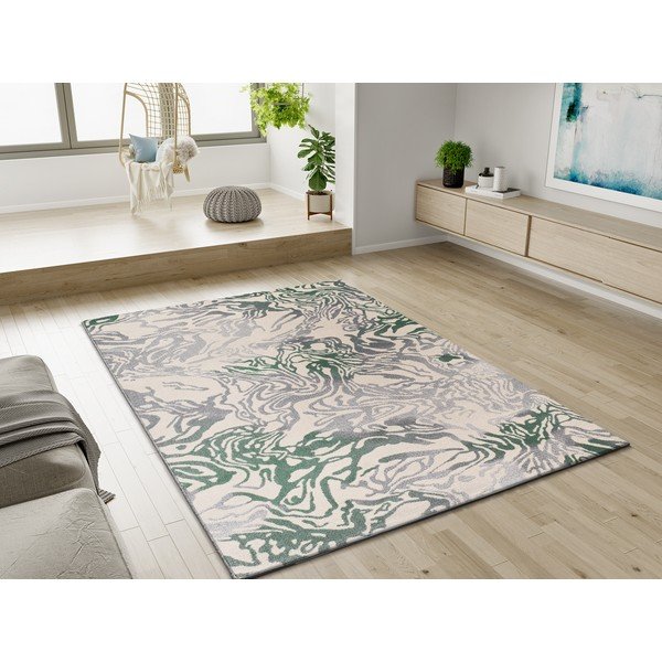 Tappeto verde/beige 80x150 cm Astra – Universal-image-1