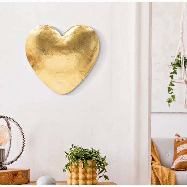 Lampada da parete in colore oro Goldy Heart - Mauro Ferretti-image-1