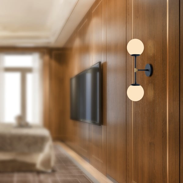 Lampada da parete nera, lunghezza 58 cm Kruva - Squid Lighting-image-3