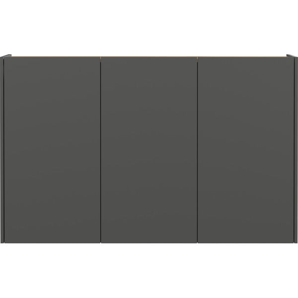 Armadietto color antracite con effetto rovere da appendere 138x87x25 cm Libbiano – Germania-image-2