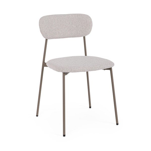 Sedia da pranzo marrone chiaro in imbottito Inka – Yes Everyday