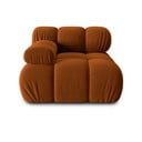 Modulo divano in velluto arancione (angolo sinistro) Bellis - Micadoni Home