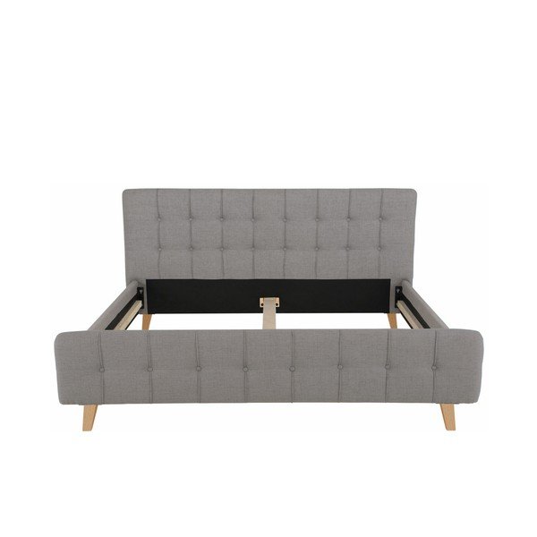 Letto matrimoniale grigio Limbo, 180 x 200 cm - Støraa-image-1