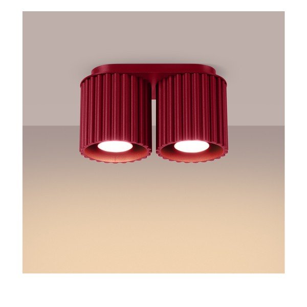 Faretto burgundy in metallo 10x21 cm Zora – Sollux-image-3