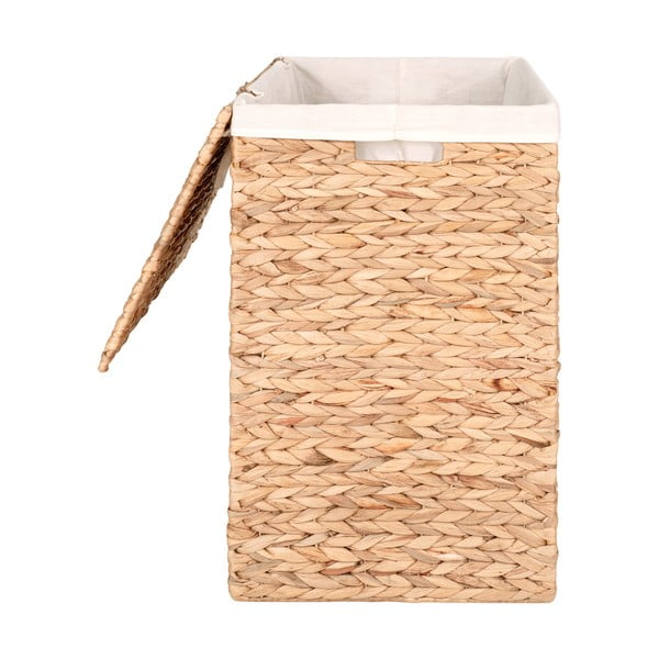 Cesta per il bucato di colore naturale in giacinto d'acqua Passo – House Nordic-image-3