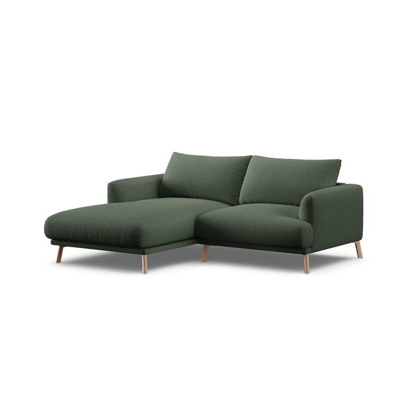 Divano angolare verde (con penisola a sinistra/con chaise lounge) Naomi – Micadoni 