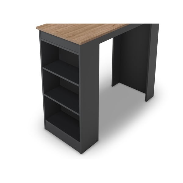 Tavolo da bar con piano in rovere 47x120 cm Peru - Marckeric-image-3