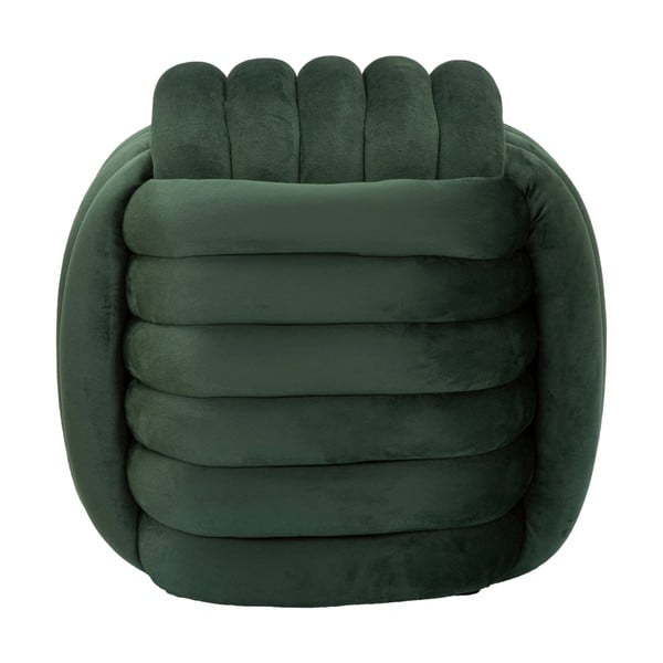 Poggiapiedi in velluto verde Softy - Mauro Ferretti-image-2