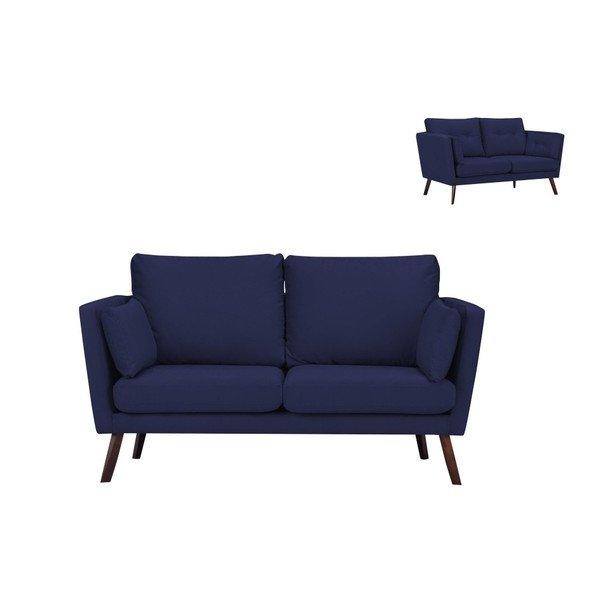 Divano a 2 posti blu navy Elena - Mazzini Sofas-image-1