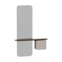 Set da corridoio bianco-marrone con decoro in rovere One More Look - UMAGE
