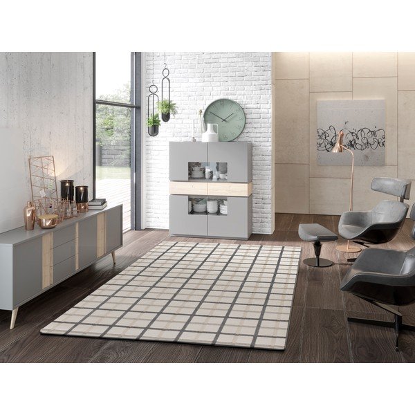 Tappeto grigio e crema 160x230 cm Karisma - Universal-image-1