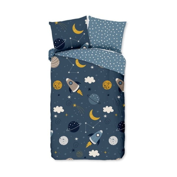 Biancheria da letto per bambini in cotone per letto singolo 140x200 cm Space - Bonami Selection