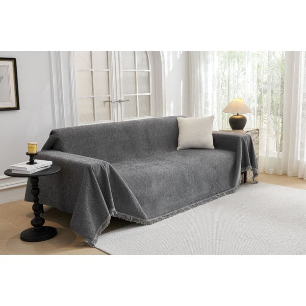 Copridivano grigio scuro per poltrona 70 cm Talo – Filumi-image-1