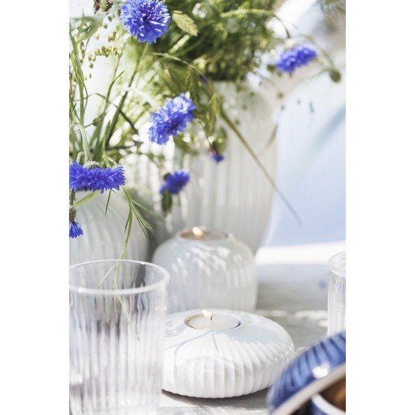 Portacandele Hammershoi in porcellana bianca, ⌀ 13 cm Hammershøi - Kähler Design-image-1