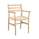 Sedie da pranzo in colore naturale Harlan - Rowico