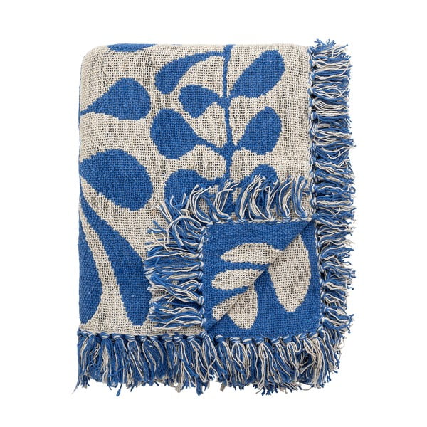 Coperta blu 130x160 cm Nevine - Bloomingville