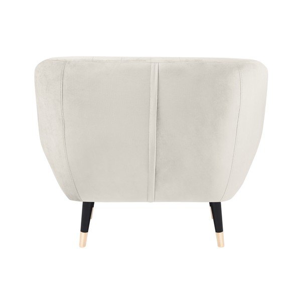 Poltrona crema con gambe nere Benito - Mazzini Sofas-image-3