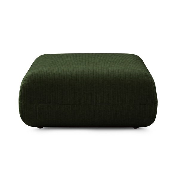 Pouf in velluto a coste verde Lecomte - Bobochic Paris