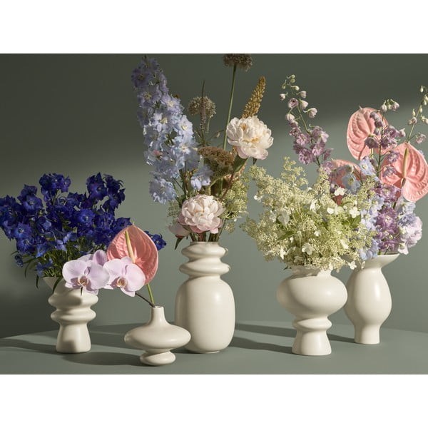 Krémově bílá keramická váza Kähler Design Kontur, výška 29 cm-image-3