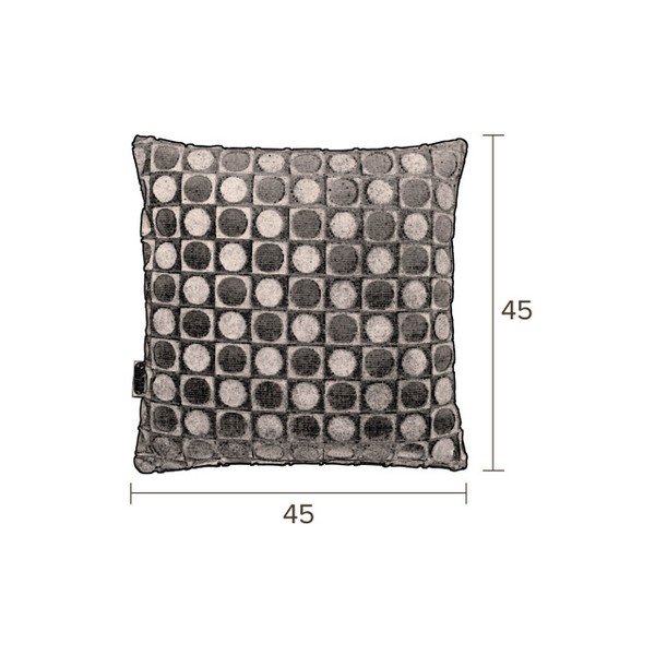 Cuscino rosso-arancio , 45 x 45 cm Ottava - Dutchbone-image-2