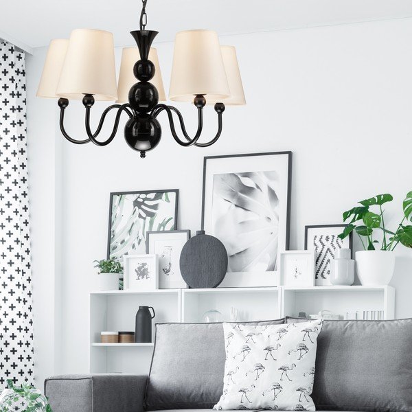 Apparecchio a sospensione nero Bouli - LAMKUR-image-2