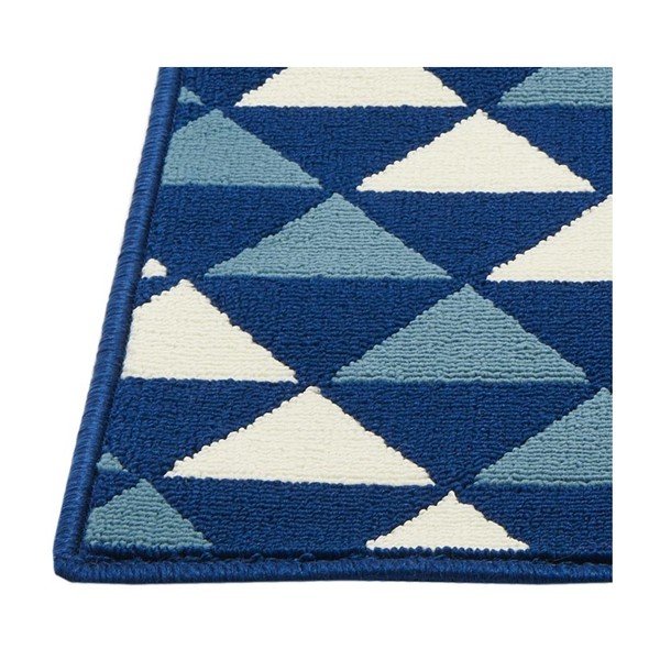 Tmavě modrý venkovní koberec Floorita Triangles, 133 x 190 cm-image-3