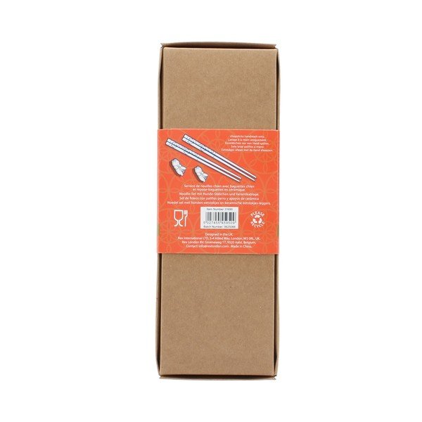 Bacchette in set di colore naturale in legno 2 pz per 2 persone Dog – Rex London-image-2
