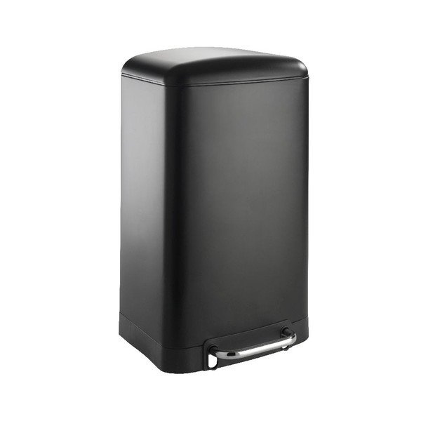 Černý odpadkový koš Wenko, 30 l