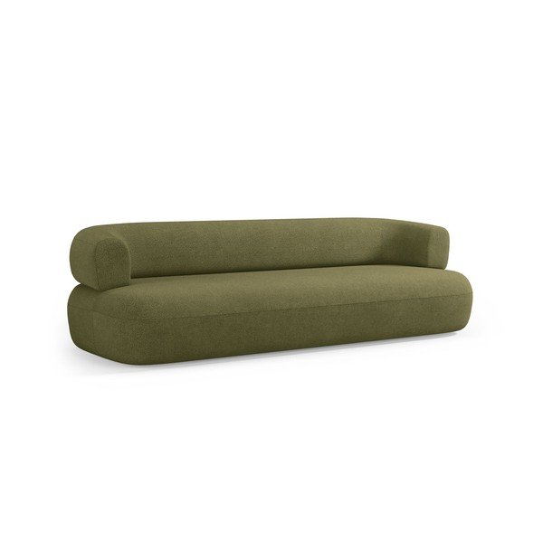 Divano verde con rivestimento in bouclé 200 cm Jenny – Micadoni -image-2