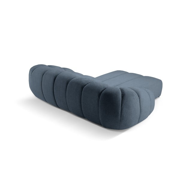 Divano angolare blu (con penisola a sinistra) Diana – Micadoni -image-3