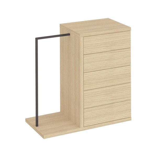 Armadio basso in rovere 105x113 cm Hugo - TemaHome-image-2