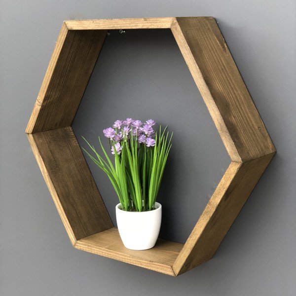 Mensola da parete in legno Kari - Evila Originals-image-1