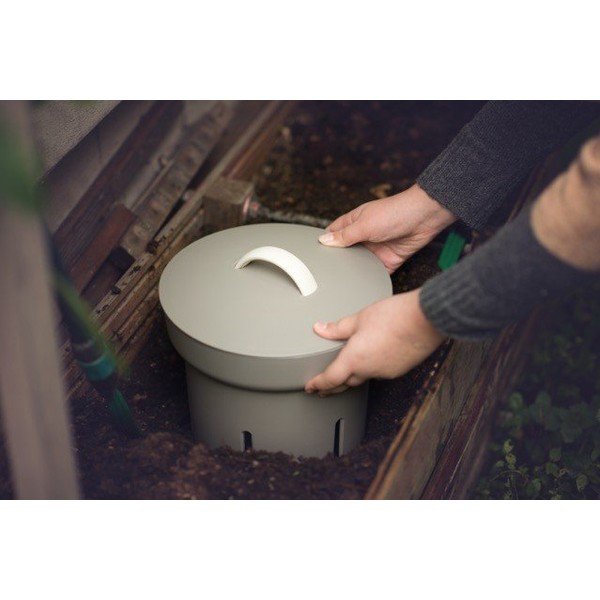 Compostiera grigio tortora – Plastia-image-1