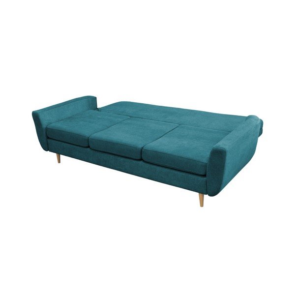 Divano letto turchese con gambe chiare Rose - Mazzini Sofas-image-4