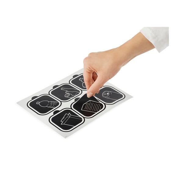 Bidone per rifiuti in plastica riciclata da 25 L Twist - Rotho-image-4