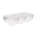 Organizer da frigo in plastica 3 pezzi - Hermia