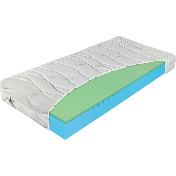 Materasso rigido/extra rigido in schiuma reversibile/termoregolante 140x190 cm Polargel Superior – Materasso-image-2